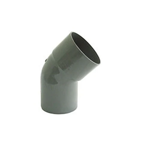 Semicodo PVC Sanitario Gris 45 40mm