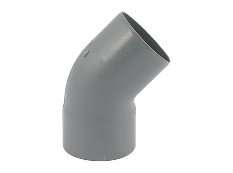 Semicodo PVC Sanitario Gris 45 75mm