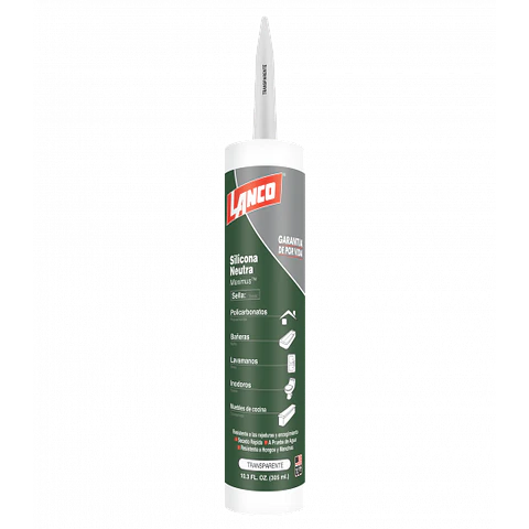Silicona Neutra Transparente 300ml Lanco