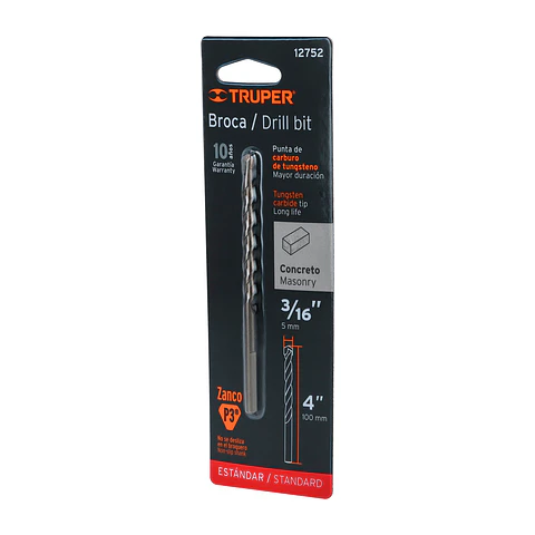Broca Concreto 3/16X4 TRUPER