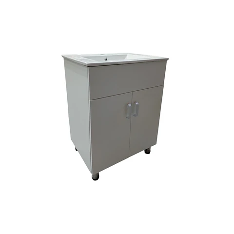 Vanitorio + Mueble Blanco Sin Griferia 61x47x85cm